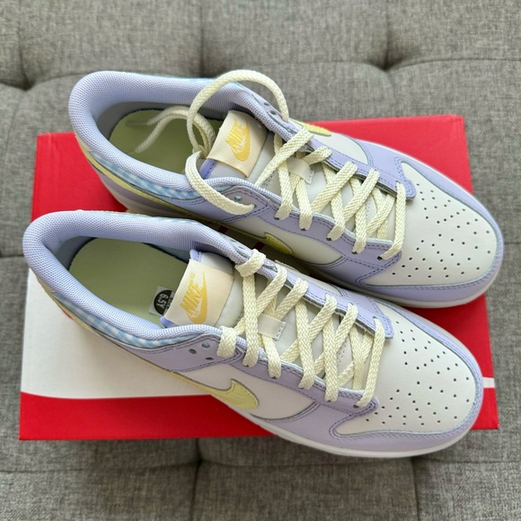 🧺🐣 Nike dunk low pastel purple blue picnic plaid shoes - Picture 6 of 7
